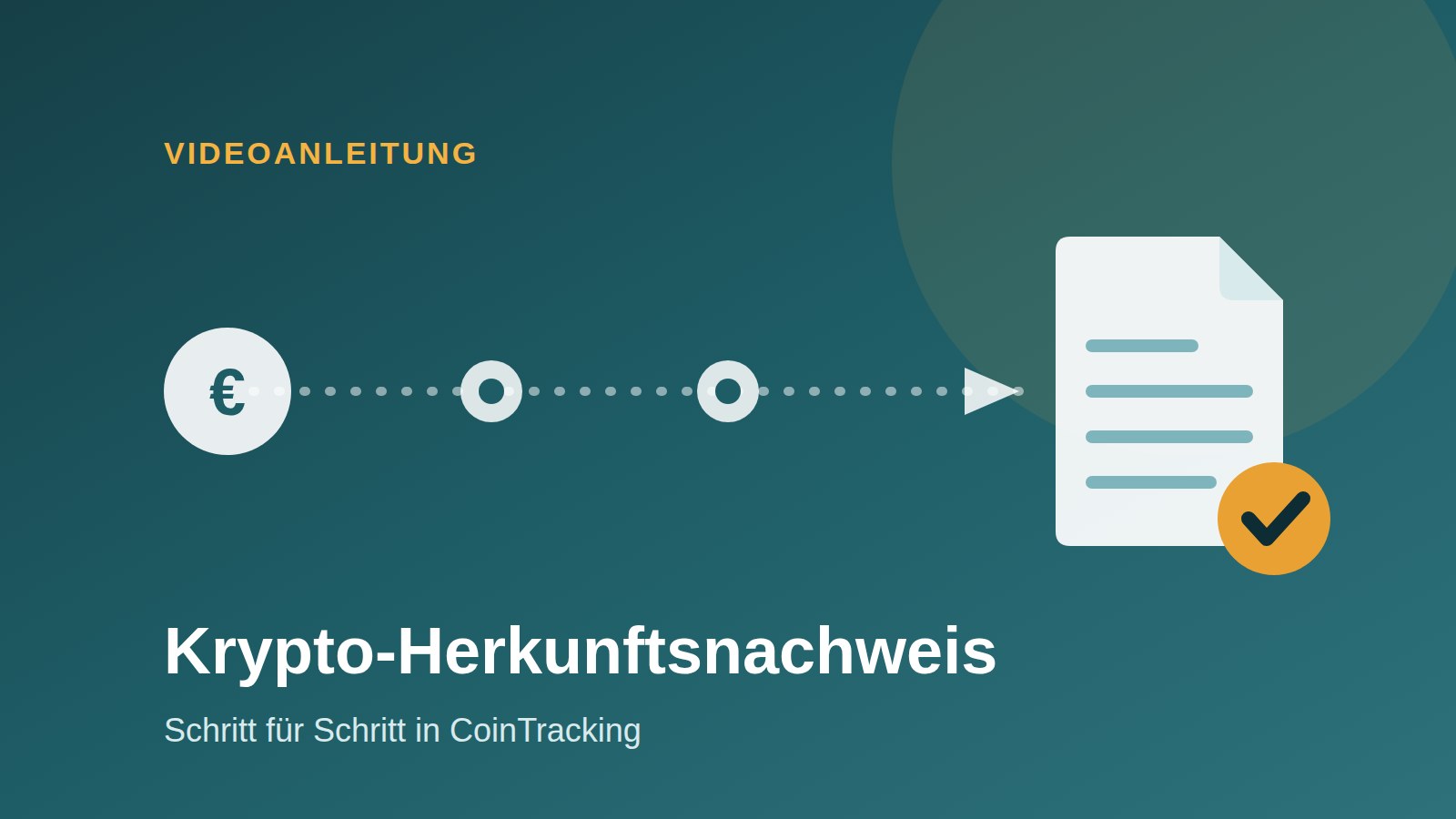Vorschaubild der Videoanleitung: Krypto-Herkunftsnachweis mit CoinTracking erstellen